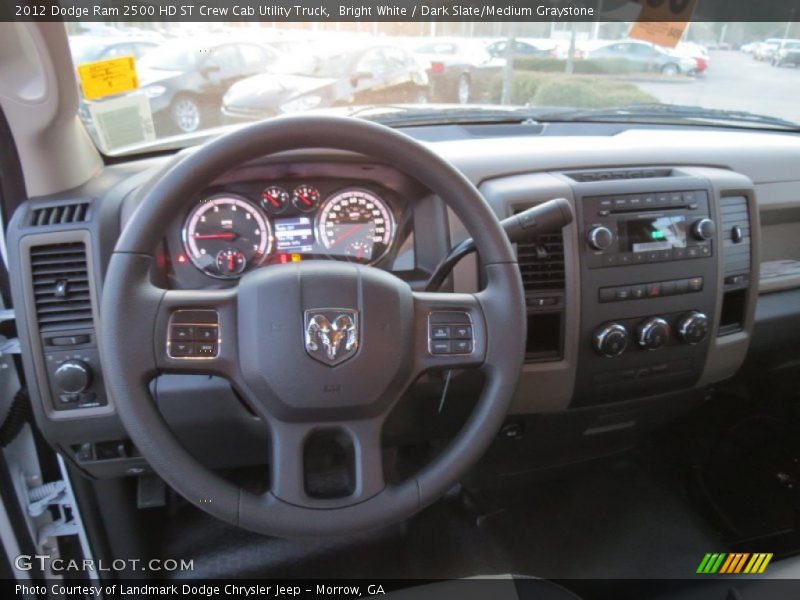 Bright White / Dark Slate/Medium Graystone 2012 Dodge Ram 2500 HD ST Crew Cab Utility Truck