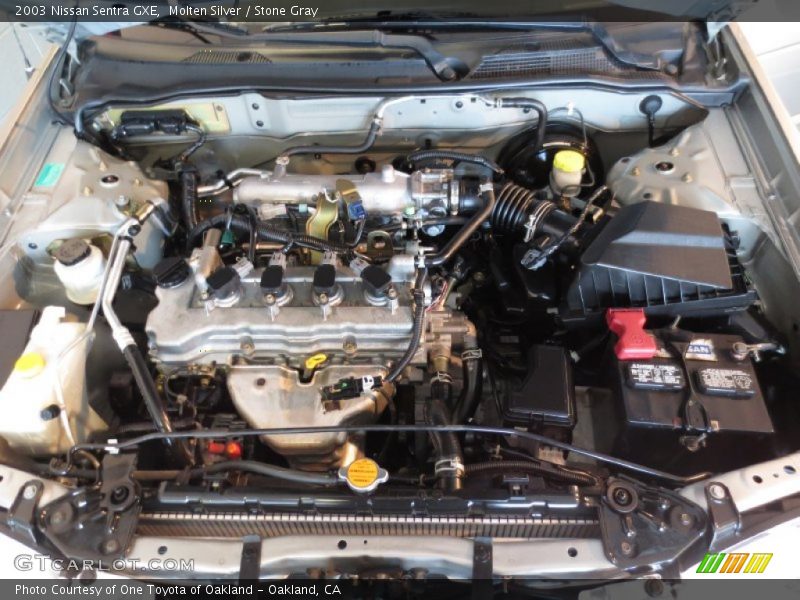 Molten Silver / Stone Gray 2003 Nissan Sentra GXE