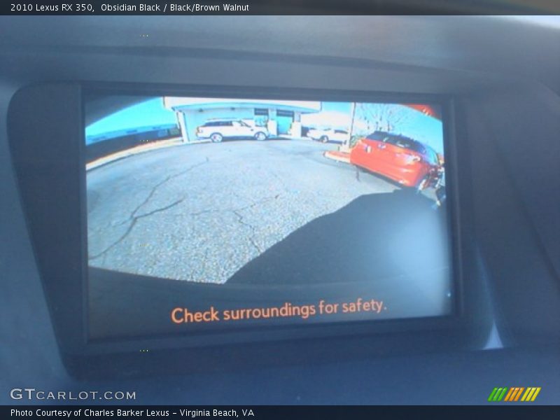 Obsidian Black / Black/Brown Walnut 2010 Lexus RX 350