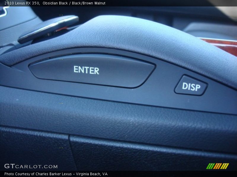 Obsidian Black / Black/Brown Walnut 2010 Lexus RX 350
