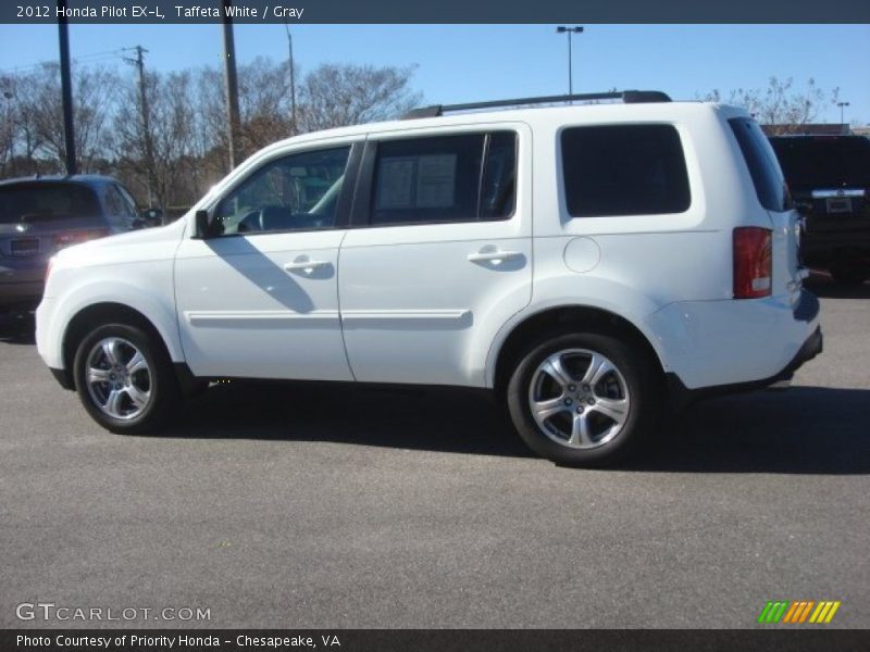 Taffeta White / Gray 2012 Honda Pilot EX-L