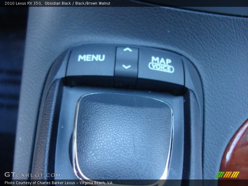Obsidian Black / Black/Brown Walnut 2010 Lexus RX 350