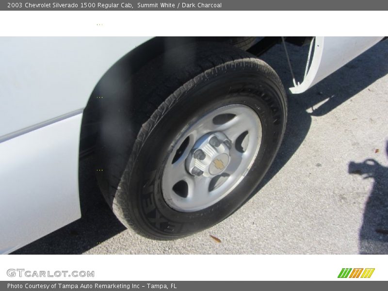 Summit White / Dark Charcoal 2003 Chevrolet Silverado 1500 Regular Cab