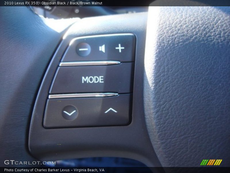 Obsidian Black / Black/Brown Walnut 2010 Lexus RX 350