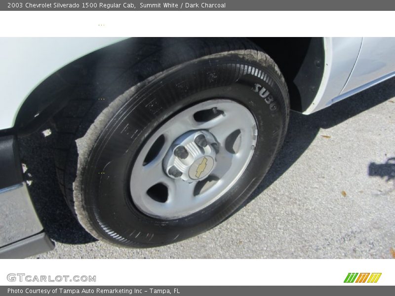 Summit White / Dark Charcoal 2003 Chevrolet Silverado 1500 Regular Cab