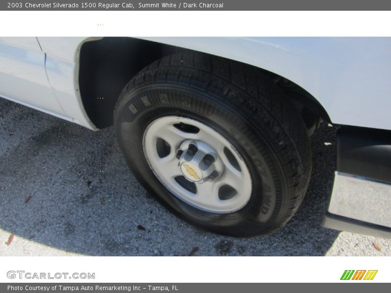 Summit White / Dark Charcoal 2003 Chevrolet Silverado 1500 Regular Cab