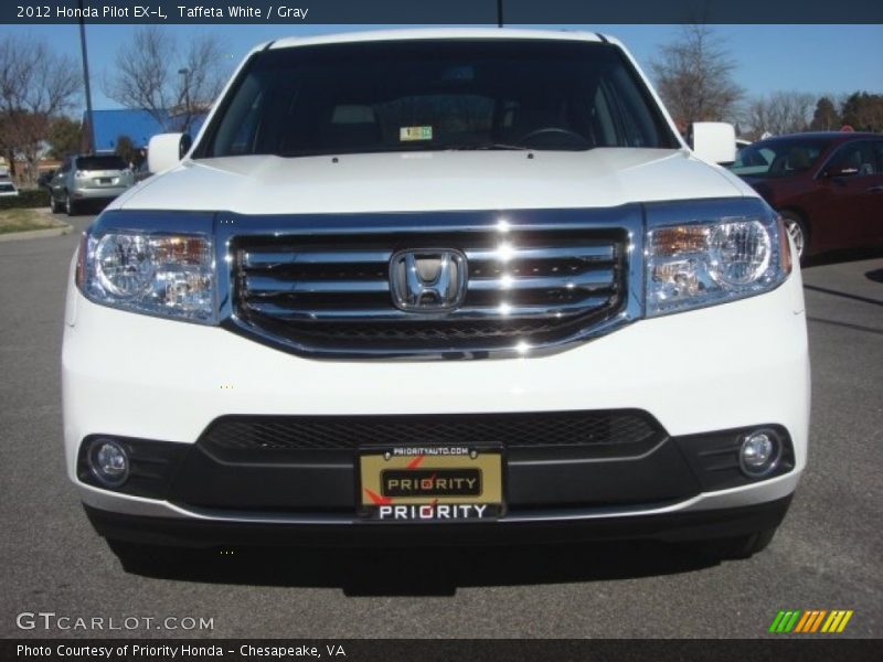 Taffeta White / Gray 2012 Honda Pilot EX-L