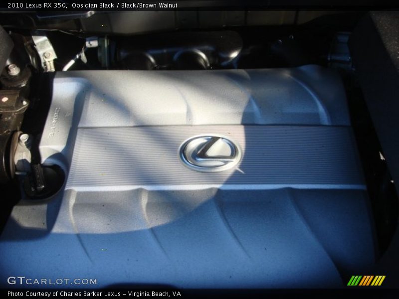 Obsidian Black / Black/Brown Walnut 2010 Lexus RX 350