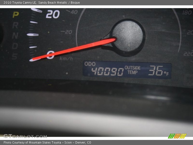 Sandy Beach Metallic / Bisque 2010 Toyota Camry LE