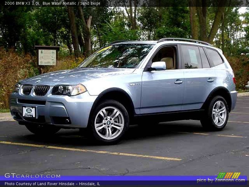 Blue Water Metallic / Sand Beige 2006 BMW X3 3.0i