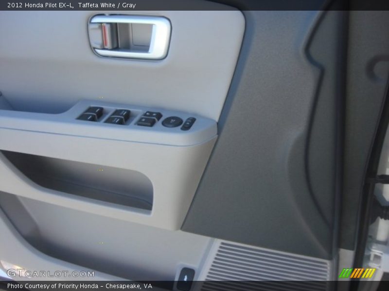 Taffeta White / Gray 2012 Honda Pilot EX-L