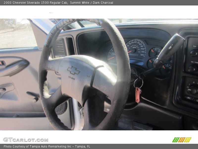 Summit White / Dark Charcoal 2003 Chevrolet Silverado 1500 Regular Cab