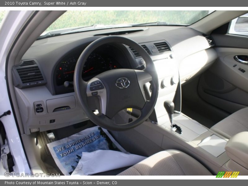 Super White / Ash Gray 2010 Toyota Camry
