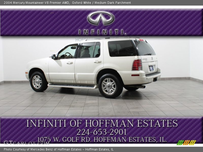 Oxford White / Medium Dark Parchment 2004 Mercury Mountaineer V8 Premier AWD