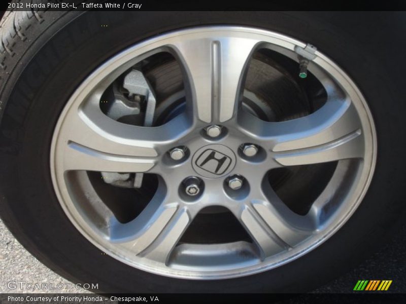 Taffeta White / Gray 2012 Honda Pilot EX-L