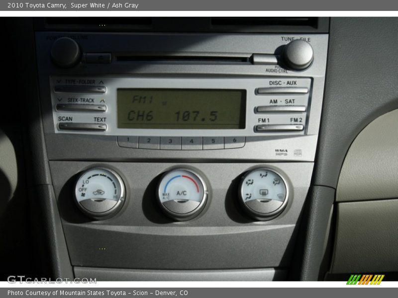 Super White / Ash Gray 2010 Toyota Camry