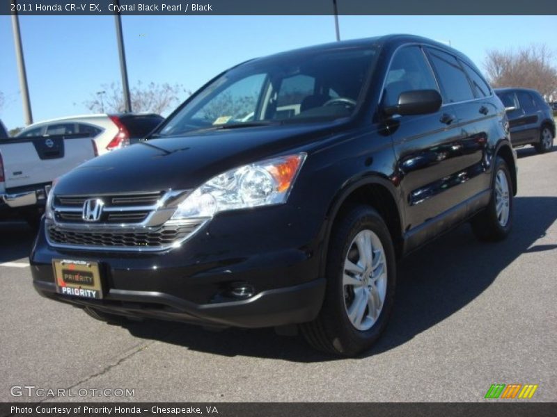 Crystal Black Pearl / Black 2011 Honda CR-V EX