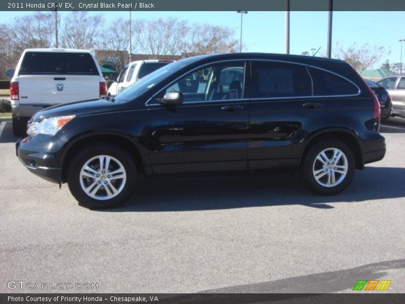 Crystal Black Pearl / Black 2011 Honda CR-V EX