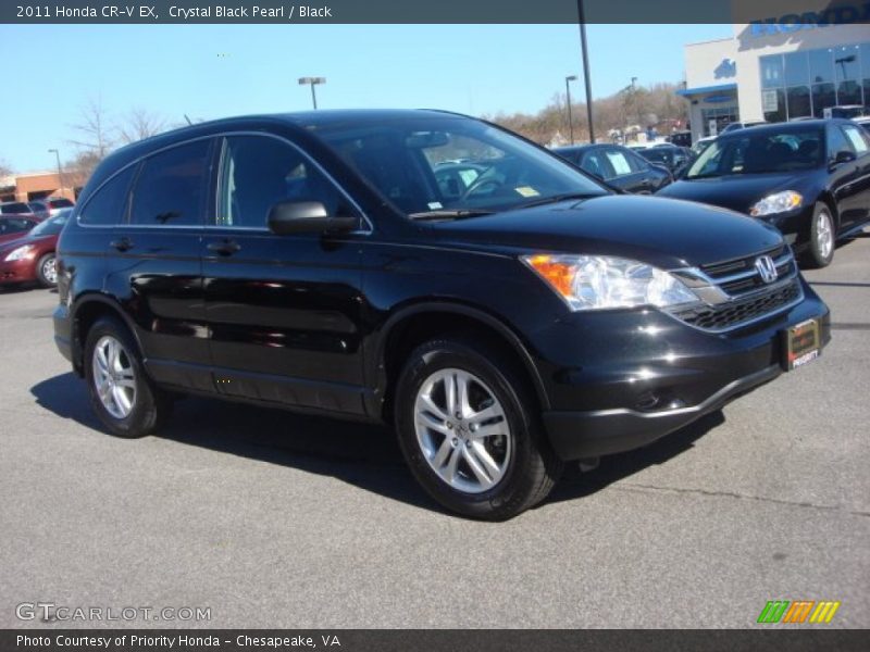 Crystal Black Pearl / Black 2011 Honda CR-V EX