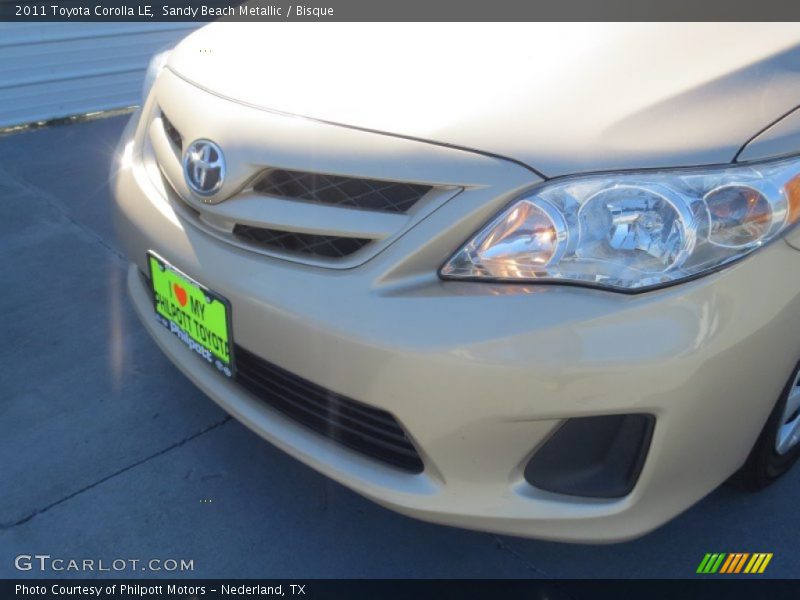 Sandy Beach Metallic / Bisque 2011 Toyota Corolla LE