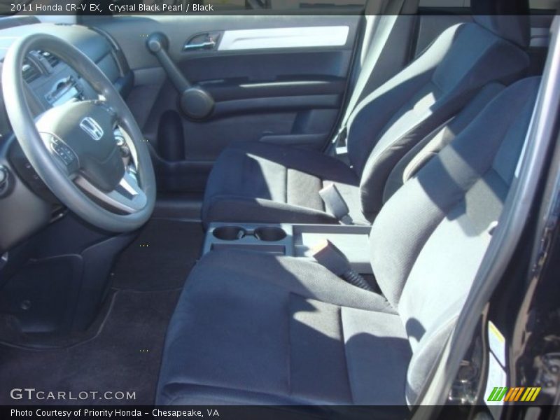 Crystal Black Pearl / Black 2011 Honda CR-V EX