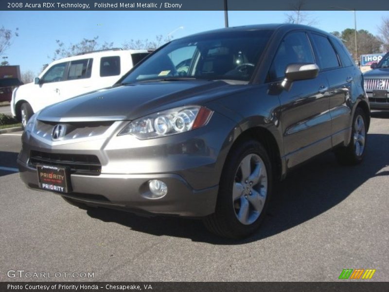 Polished Metal Metallic / Ebony 2008 Acura RDX Technology