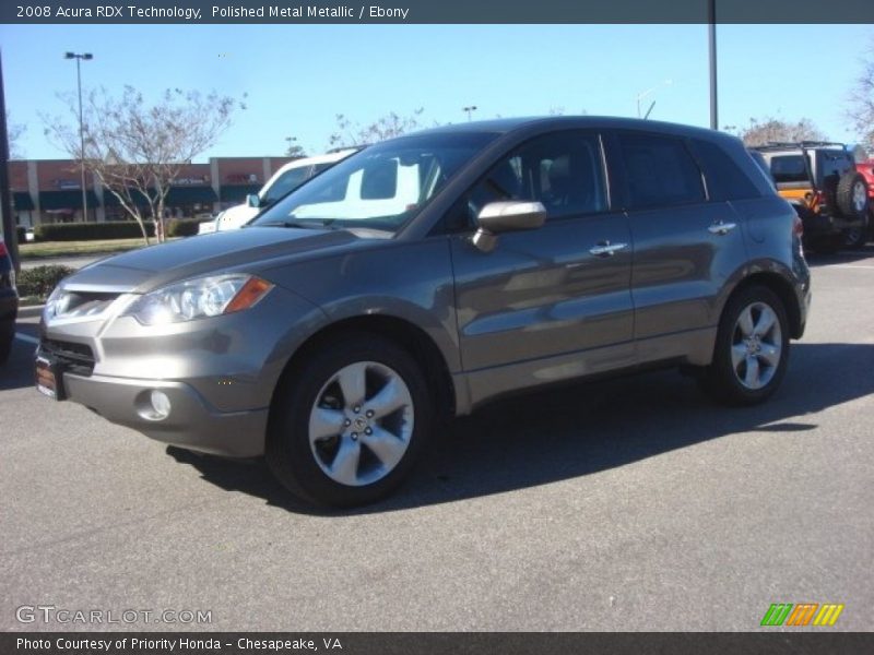 Polished Metal Metallic / Ebony 2008 Acura RDX Technology