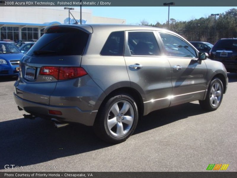 Polished Metal Metallic / Ebony 2008 Acura RDX Technology