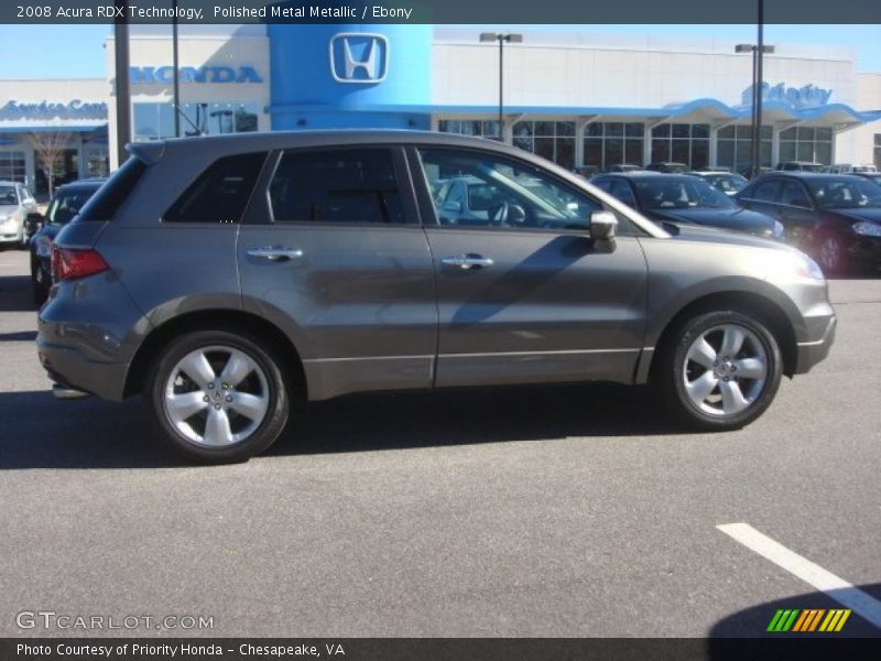 Polished Metal Metallic / Ebony 2008 Acura RDX Technology