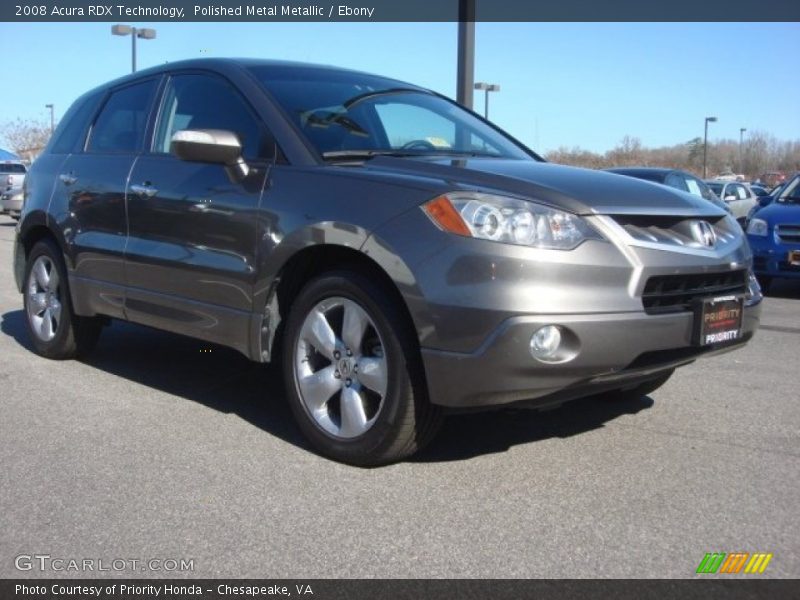Polished Metal Metallic / Ebony 2008 Acura RDX Technology