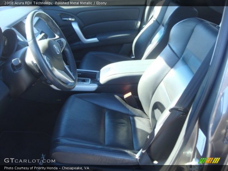 Polished Metal Metallic / Ebony 2008 Acura RDX Technology