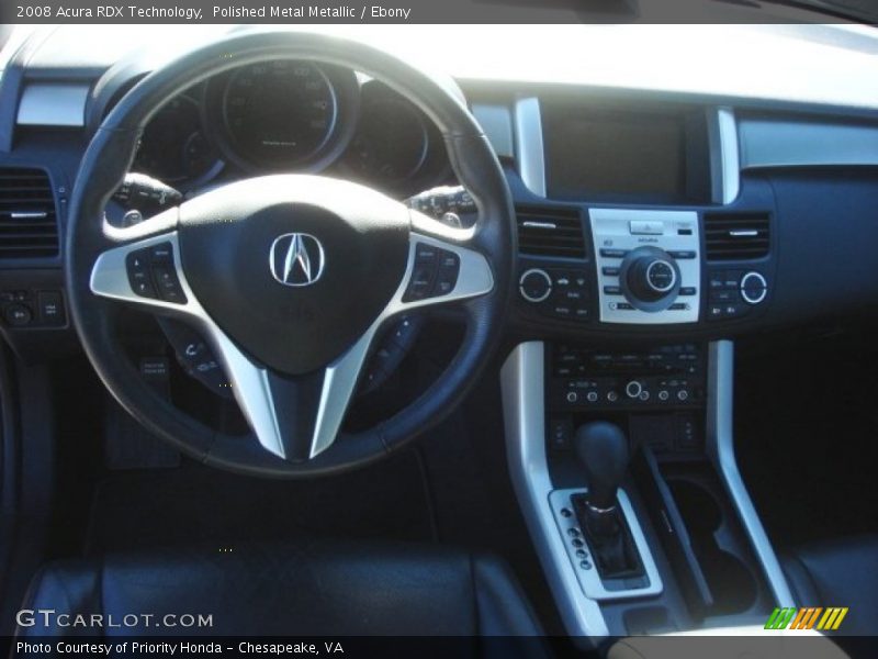 Polished Metal Metallic / Ebony 2008 Acura RDX Technology