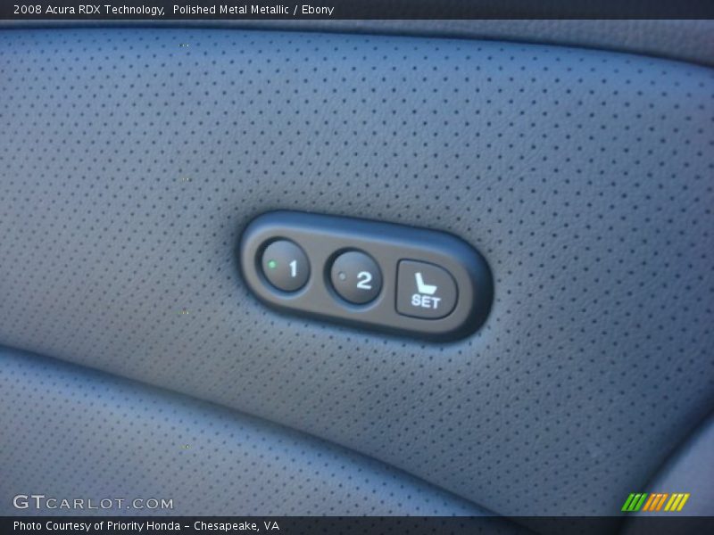 Polished Metal Metallic / Ebony 2008 Acura RDX Technology
