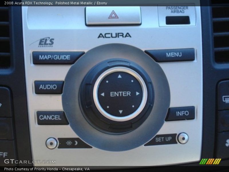 Polished Metal Metallic / Ebony 2008 Acura RDX Technology