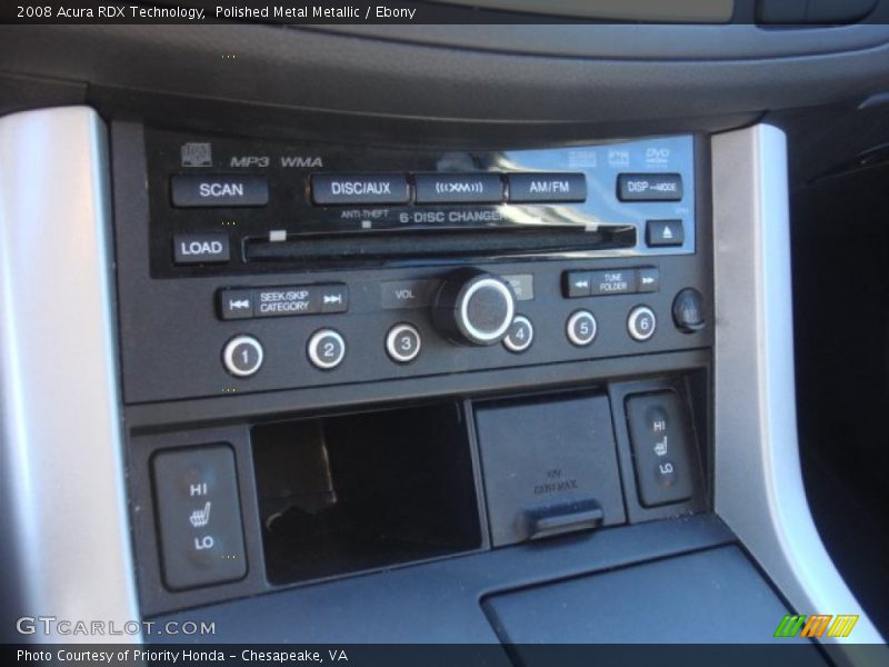 Polished Metal Metallic / Ebony 2008 Acura RDX Technology