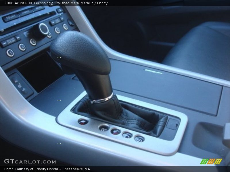 Polished Metal Metallic / Ebony 2008 Acura RDX Technology