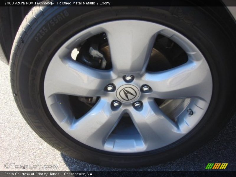 Polished Metal Metallic / Ebony 2008 Acura RDX Technology