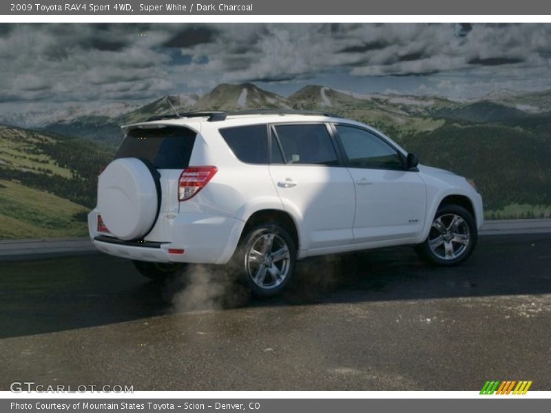 Super White / Dark Charcoal 2009 Toyota RAV4 Sport 4WD