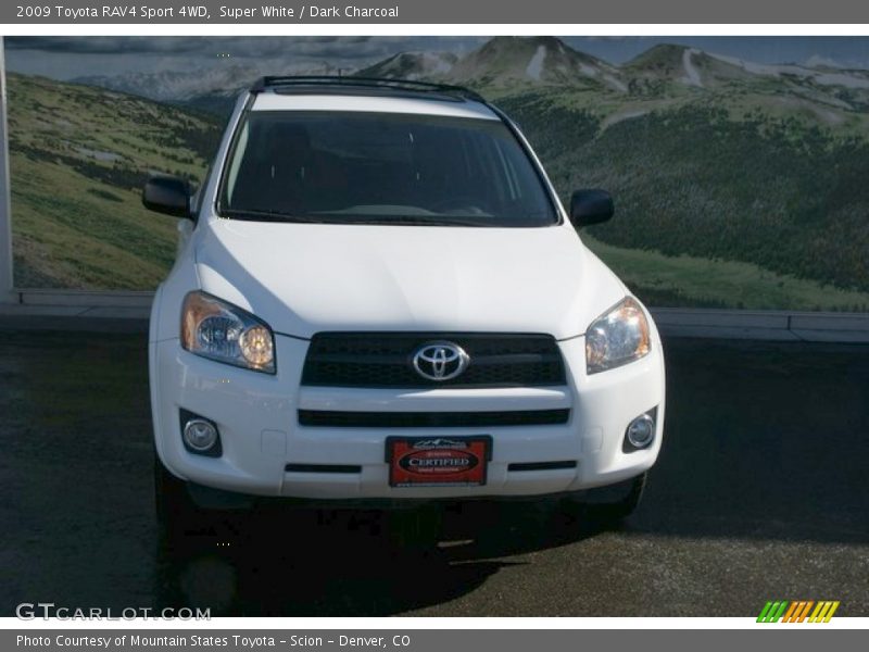 Super White / Dark Charcoal 2009 Toyota RAV4 Sport 4WD