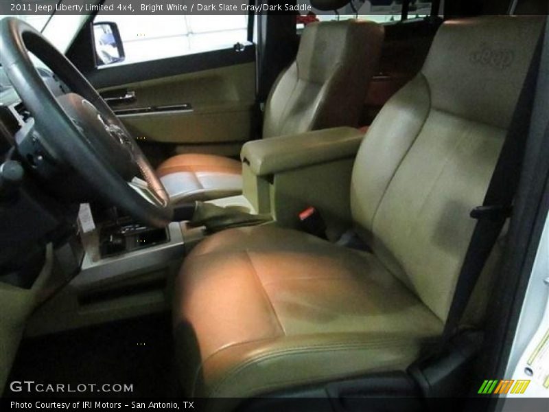 Bright White / Dark Slate Gray/Dark Saddle 2011 Jeep Liberty Limited 4x4