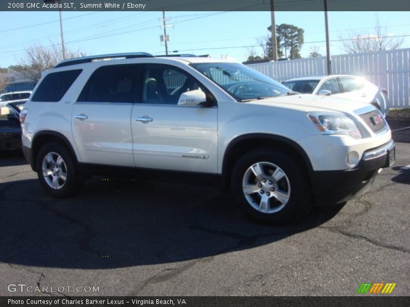 Summit White / Ebony 2008 GMC Acadia SLT