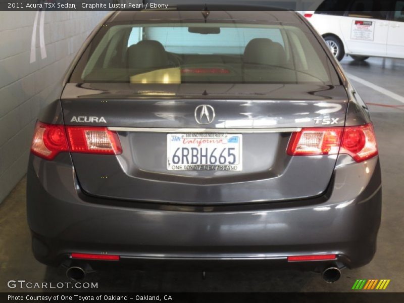 Graphite Luster Pearl / Ebony 2011 Acura TSX Sedan