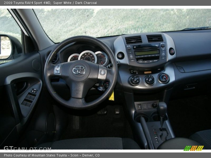 Super White / Dark Charcoal 2009 Toyota RAV4 Sport 4WD