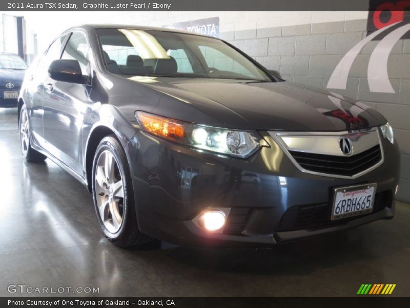 Graphite Luster Pearl / Ebony 2011 Acura TSX Sedan