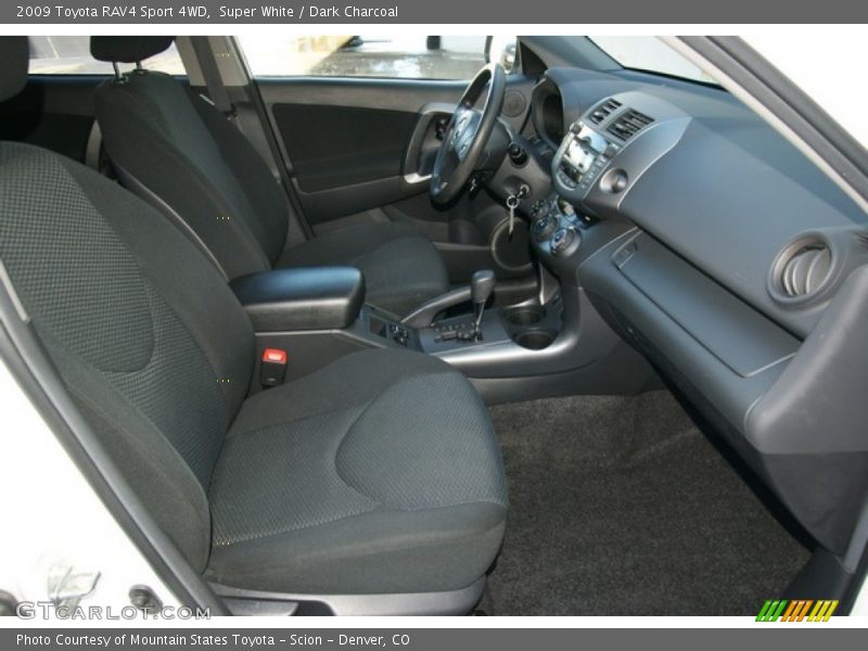 Super White / Dark Charcoal 2009 Toyota RAV4 Sport 4WD