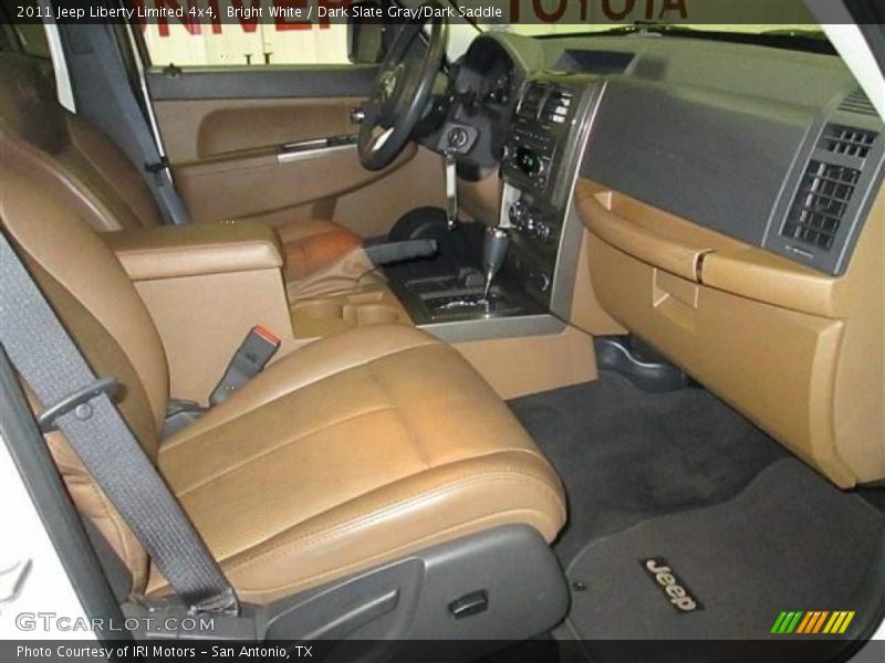 Bright White / Dark Slate Gray/Dark Saddle 2011 Jeep Liberty Limited 4x4
