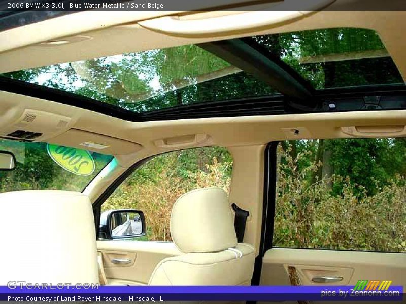 Blue Water Metallic / Sand Beige 2006 BMW X3 3.0i