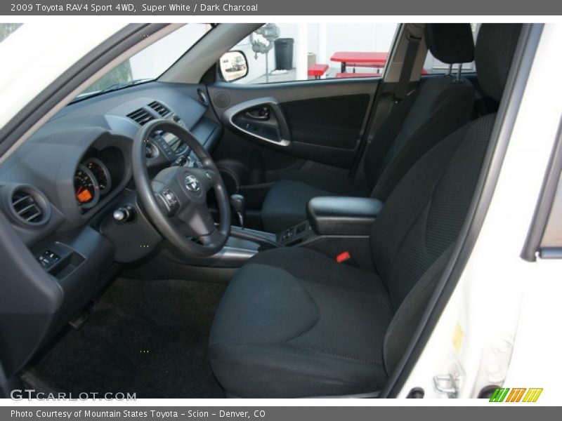 Super White / Dark Charcoal 2009 Toyota RAV4 Sport 4WD