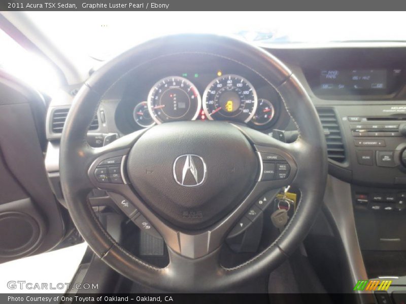 Graphite Luster Pearl / Ebony 2011 Acura TSX Sedan