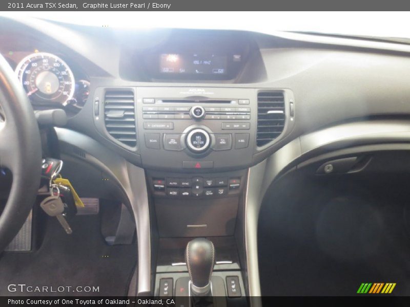 Graphite Luster Pearl / Ebony 2011 Acura TSX Sedan